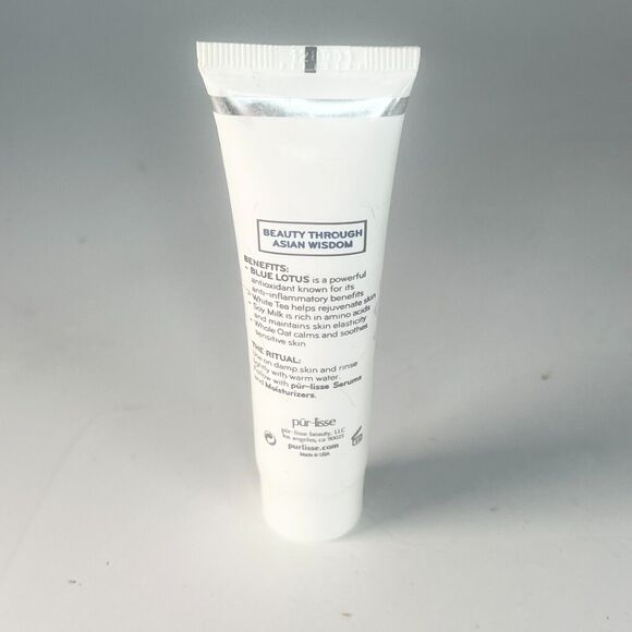 Purlisse Blue Lotus 4-in-1 Cleansing Wash Milk Gentle Travel 1 fl oz 30ml New - Picture 3 of 4